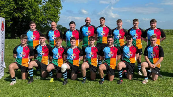 New Newtown Rugby Club kit features Ponthafren's colours and logo